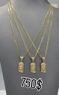CUBAN CHAIN AND JESUS FACE
